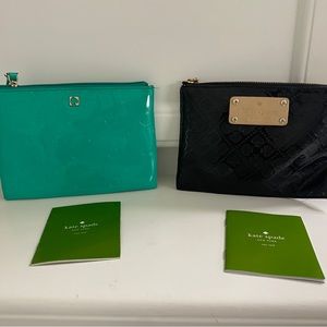 Kate Spade small makeup bags.